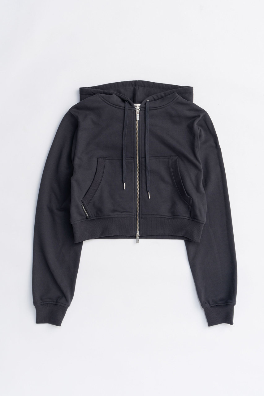 PRANK PROJECT ミニジップアップフーディ / Mini Zip-Up Hoodie (C.GRY(チャコールグレー), FREE) プランク プロジェクト ELLE SHOP PRANK PROJECT ミニジップアップフーディ / Mini Zip-Up Hoodie (C.GRY(チャコールグレー), FREE) プランク プロジェクト ELLE SHOP