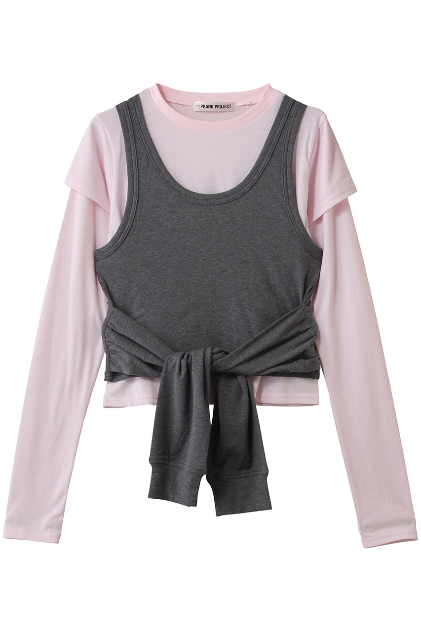 プランク プロジェクト/PRANK PROJECTのレイヤードロングスリーブTEE / Layered Long Sleeve T-Shirt(PNK(ピンク)/31252416105)