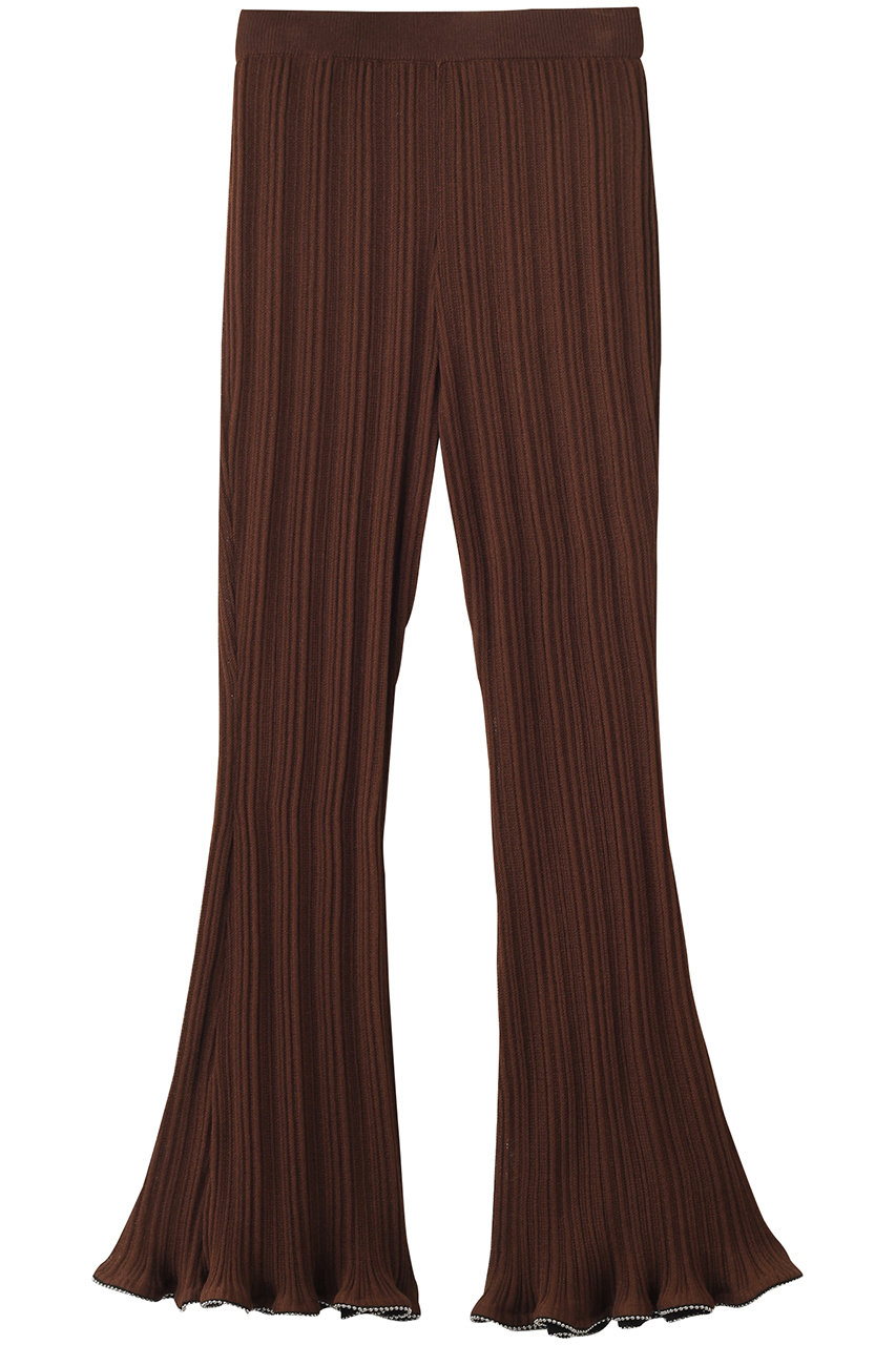 PRANK PROJECT ビーズニットパンツ / Beaded Knit Pants (BRN(ブラウン), 36) プランク プロジェクト ELLE SHOP PRANK PROJECT ビーズニットパンツ / Beaded Knit Pants (BRN(ブラウン), 36) プランク プロジェクト ELLE SHOP