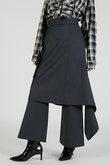 ドロップヘムレイヤードスカートパンツ / Drop Hem Layered Skirt Pants