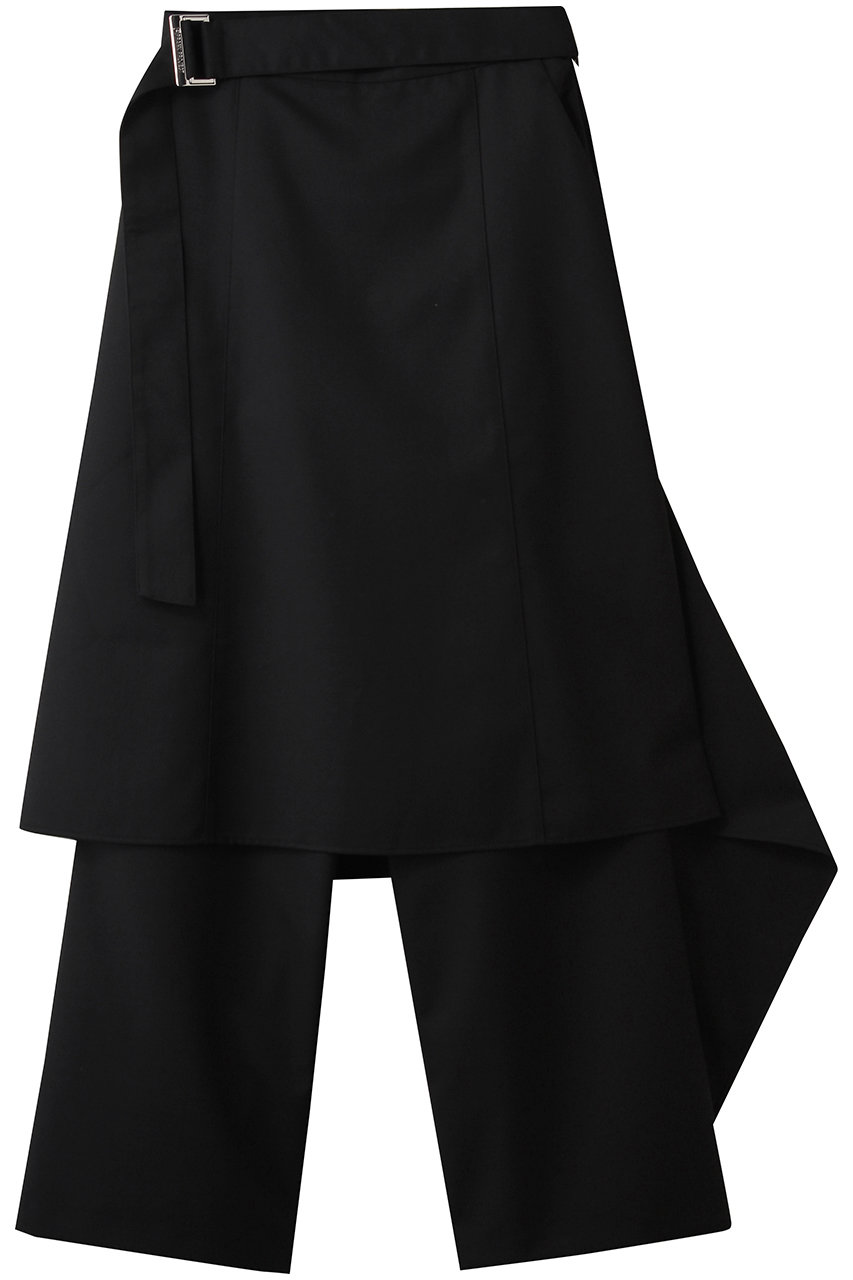 プランク プロジェクト/PRANK PROJECTのドロップヘムレイヤードスカートパンツ / Drop Hem Layered Skirt Pants(BLK(ブラック)/31252465602)