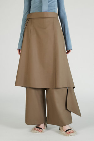 プランク プロジェクト/PRANK PROJECTのドロップヘムレイヤードスカートパンツ / Drop Hem Layered Skirt Pants(110600/110601)