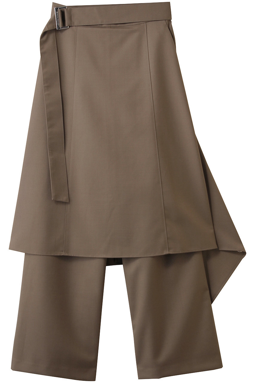 プランク プロジェクト/PRANK PROJECTのドロップヘムレイヤードスカートパンツ / Drop Hem Layered Skirt Pants(MOC(モカ)/31252465602)