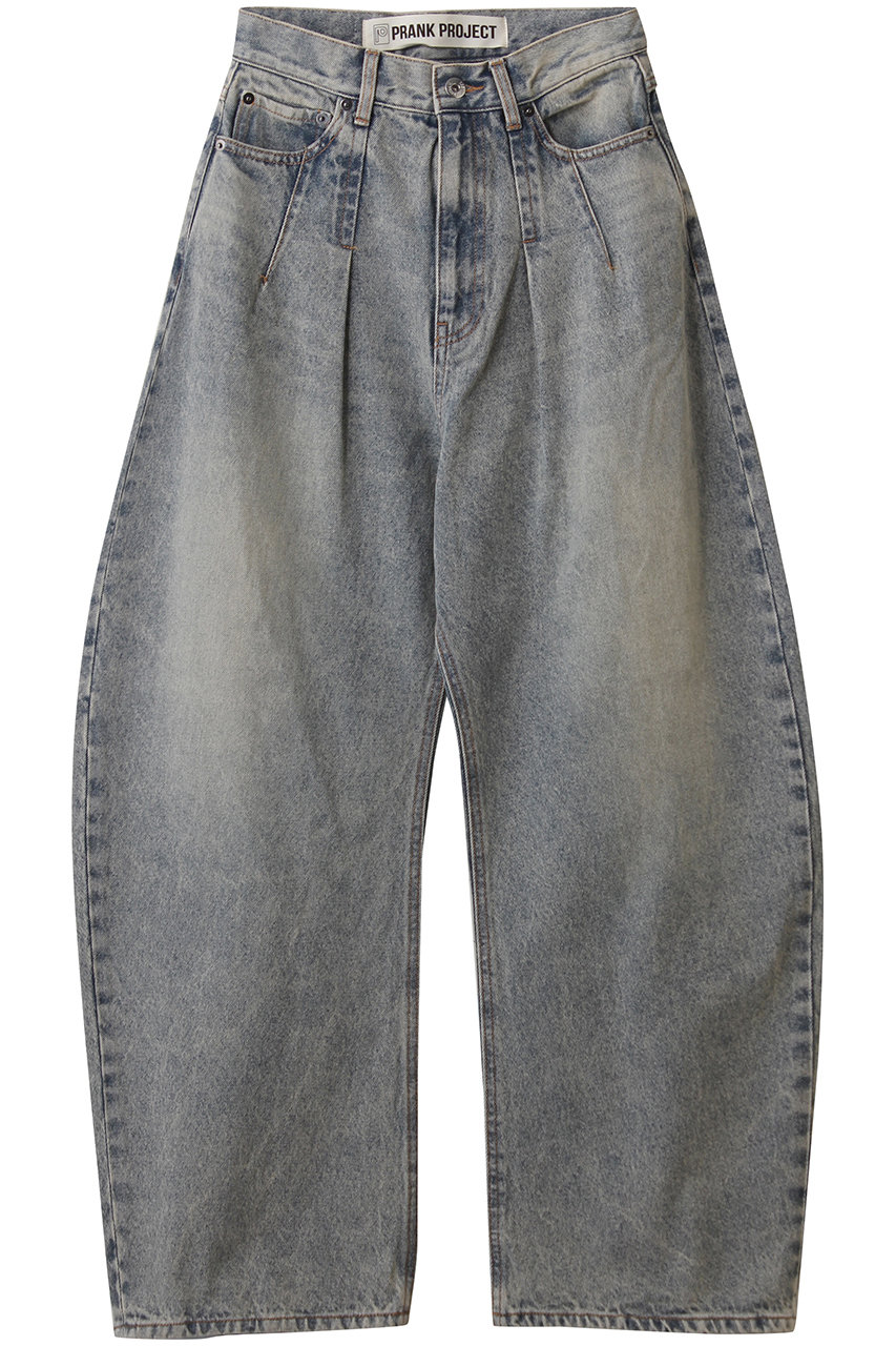 PRANK PROJECT ハイウエストカーブデニム / High-waisted Curved Denim (BLU(ブルー), 38) プランク プロジェクト ELLE SHOP PRANK PROJECT ハイウエストカーブデニム / High-waisted Curved Denim (BLU(ブルー), 38) プランク プロジェクト ELLE SHOP