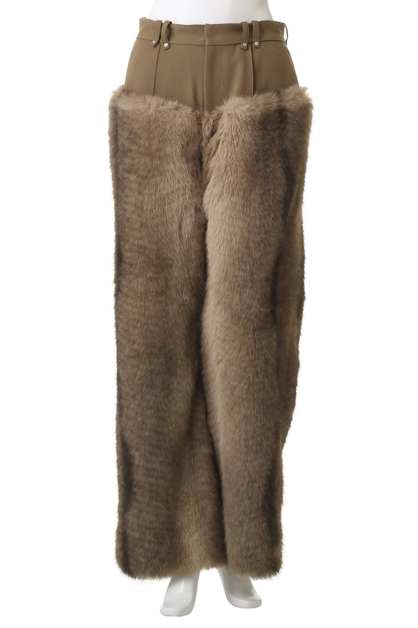PRANK PROJECT ファートリムパンツ / Fur Trim Pants PRANK PROJECT（プランクプロジェクト） パンツ ファートリムパンツ