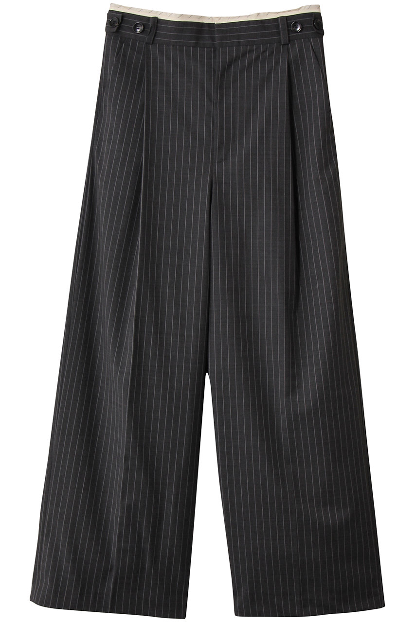 PRANK PROJECT ウーステッドセンタープレスワイドパンツ / Wool-Sleeved Center Press Wide Pants (GRY(グレー), 36) プランク プロジェクト ELLE SHOP PRANK PROJECT ウーステッドセンタープレスワイドパンツ / Wool-Sleeved Center Press Wide Pants (GRY(グレー), 36) プランク プロジェクト ELLE SHOP