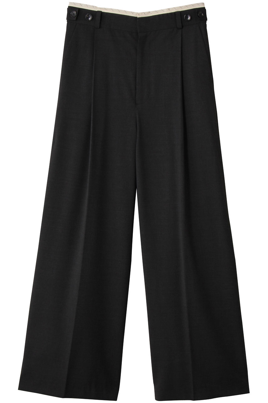 PRANK PROJECT ウーステッドセンタープレスワイドパンツ / Wool-Sleeved Center Press Wide Pants (C.GRY(チャコールグレー), 36) プランク プロジェクト ELLE SHOP PRANK PROJECT ウーステッドセンタープレスワイドパンツ / Wool-Sleeved Center Press Wide Pants (C.GRY(チャコールグレー), 36) プランク プロジェクト ELLE SHOP