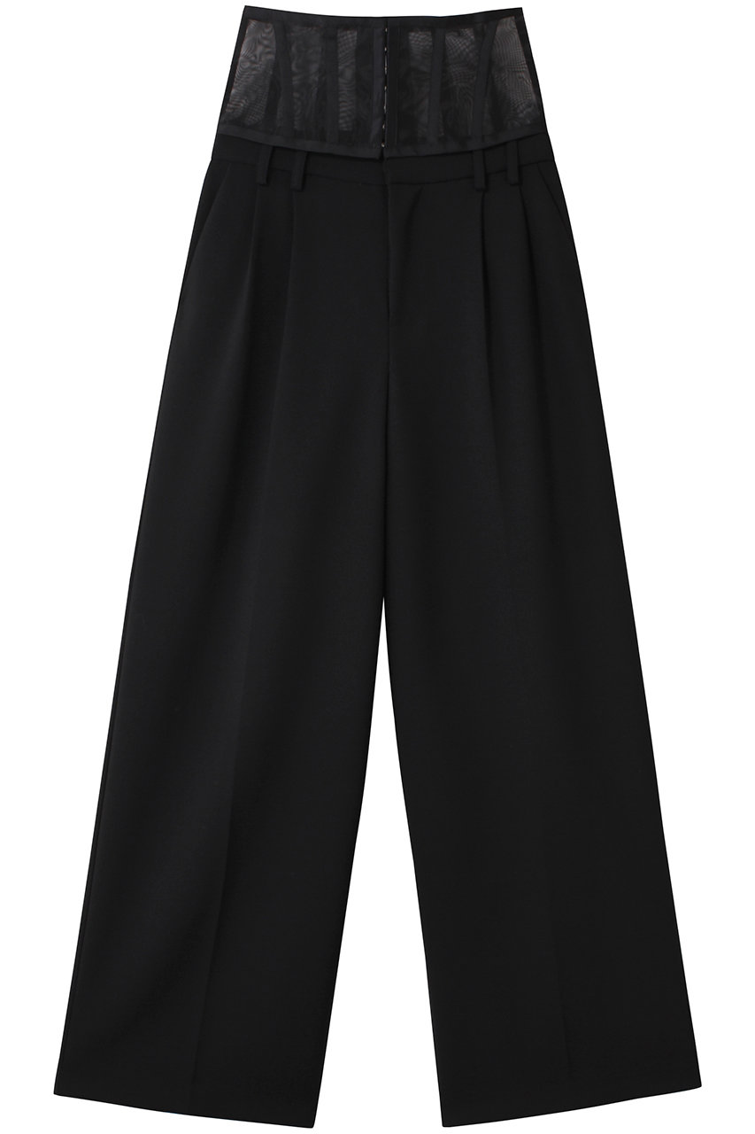 PRANK PROJECT コルセットワイドパンツ / Corset Wide Pants (BLK(ブラック), 36) プランク プロジェクト ELLE SHOP PRANK PROJECT コルセットワイドパンツ / Corset Wide Pants (BLK(ブラック), 36) プランク プロジェクト ELLE SHOP