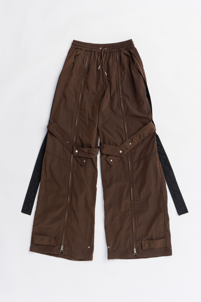 PRANK PROJECT ストラップトラックパンツ / Strap Track Pants (BRN(ブラウン), 36) プランク プロジェクト ELLE SHOP PRANK PROJECT ストラップトラックパンツ / Strap Track Pants (BRN(ブラウン), 36) プランク プロジェクト ELLE SHOP