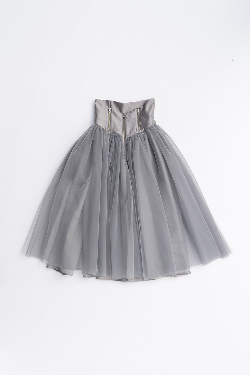 PRANK PROJECT リバーシブルチュールスカート / Reversible Tulle Skirt (GRY(グレー), 38) プランク プロジェクト ELLE SHOP PRANK PROJECT リバーシブルチュールスカート / Reversible Tulle Skirt (GRY(グレー), 38) プランク プロジェクト ELLE SHOP