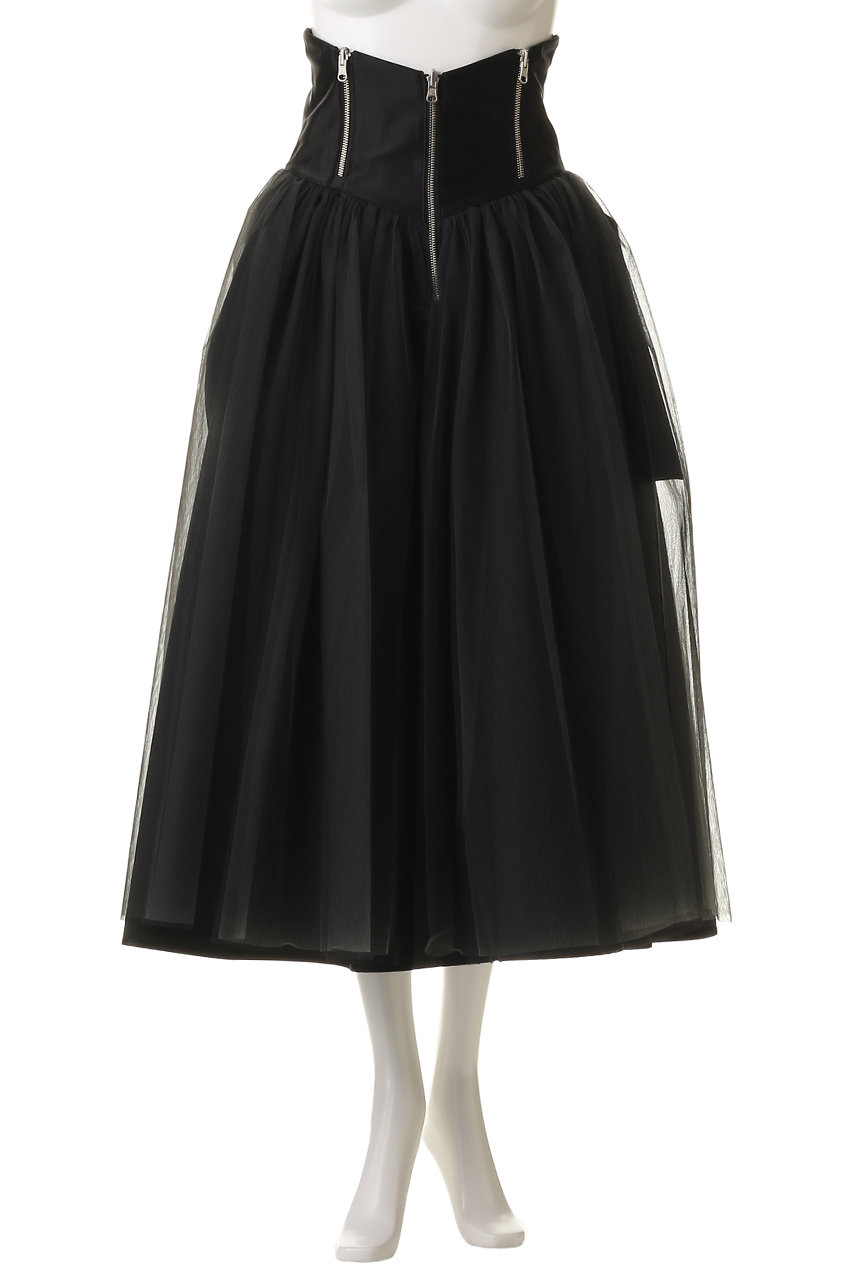 【新品未使用】tulle skirt Lig. チュールスカート　black 新品未使用】tulle skirt Lig. チュールスカート black