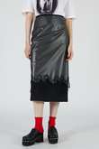 PVCレイヤードミディスカート / PVC Layered Midi Skirt