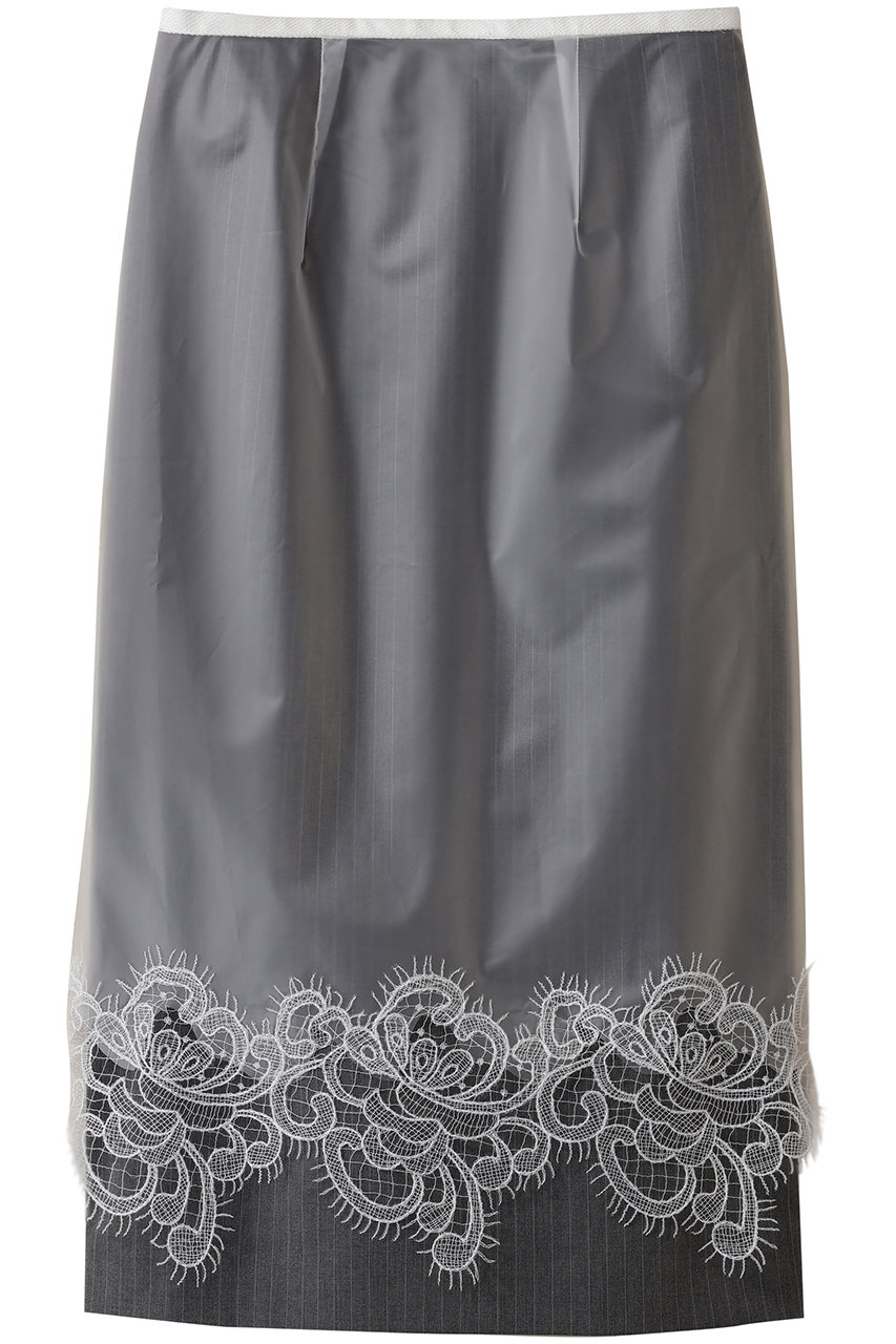 PRANK PROJECT PVCレイヤードミディスカート / PVC Layered Midi Skirt (WHT(ホワイト), 36) プランク プロジェクト ELLE SHOP