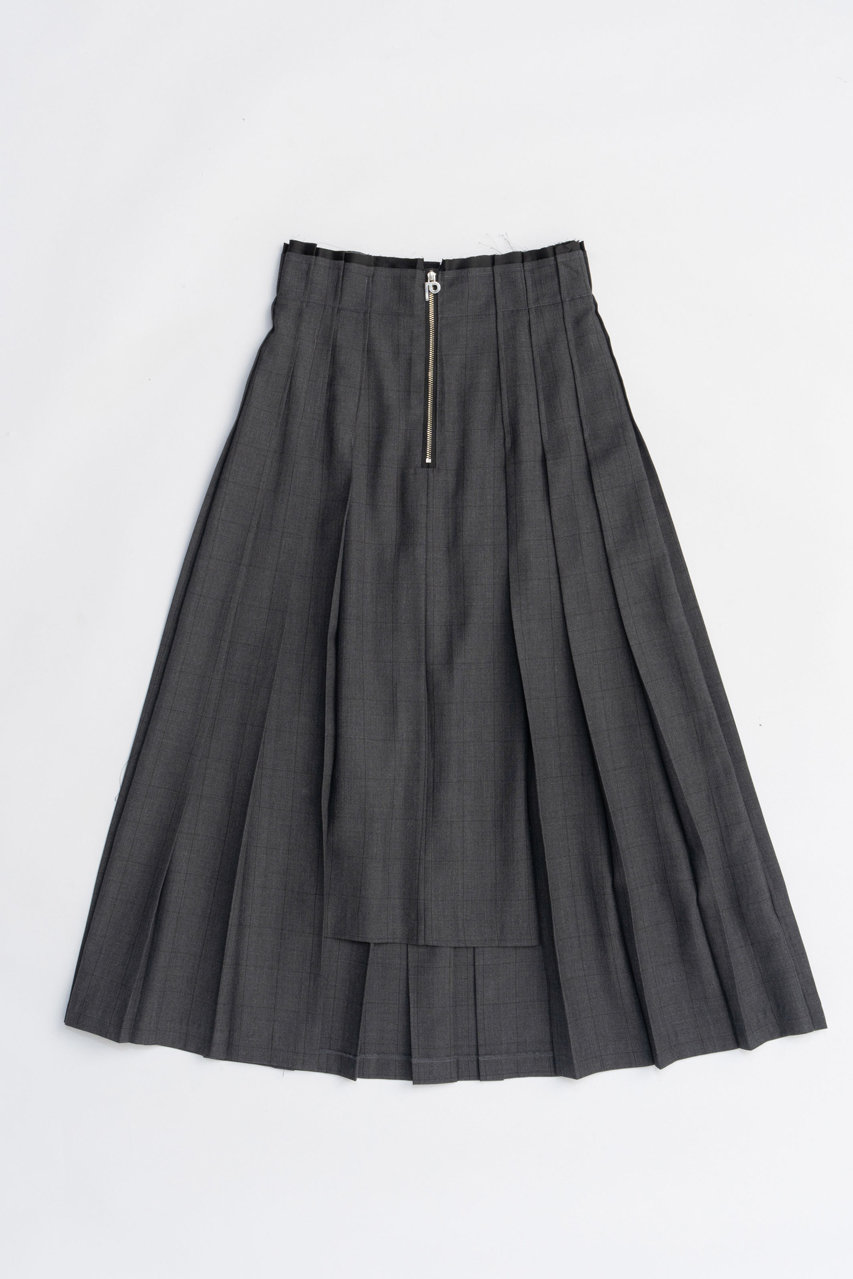PRANK PROJECT イレギュラープリーツスカート / Irregular Pleated Skirt (GRY(グレー), 36) プランク プロジェクト ELLE SHOP PRANK PROJECT イレギュラープリーツスカート / Irregular Pleated Skirt (GRY(グレー), 36) プランク プロジェクト ELLE SHOP