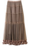 フリルヘムチュールスカート / Ruffle Hem Tulle Skirt プランク プロジェクト/PRANK PROJECT BGE(ベージュ)