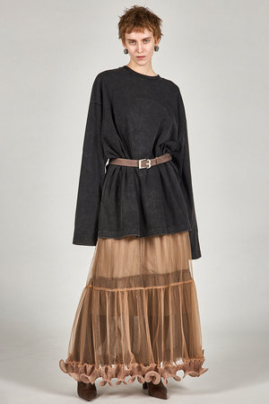 プランク プロジェクト/PRANK PROJECTのフリルヘムチュールスカート / Ruffle Hem Tulle Skirt(110700/110703)