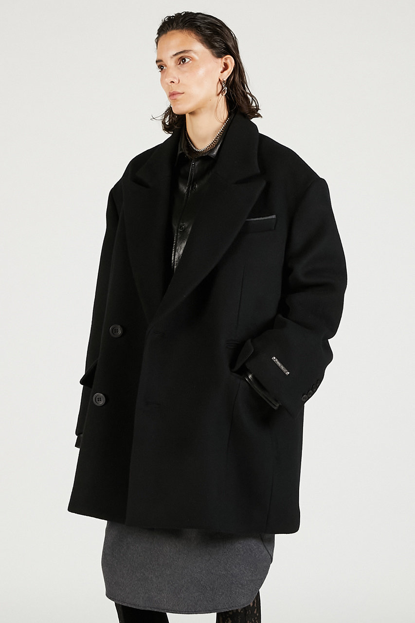 PRANK PROJECT(プランク プロジェクト)｜ウールダブルミドルコート/BLK