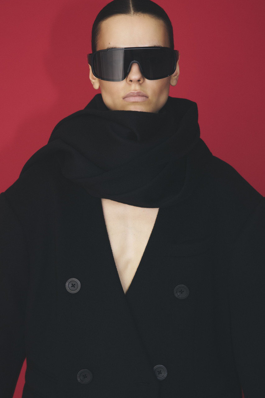 PRANK PROJECT(プランク プロジェクト)｜マフラー付きコート/BLK