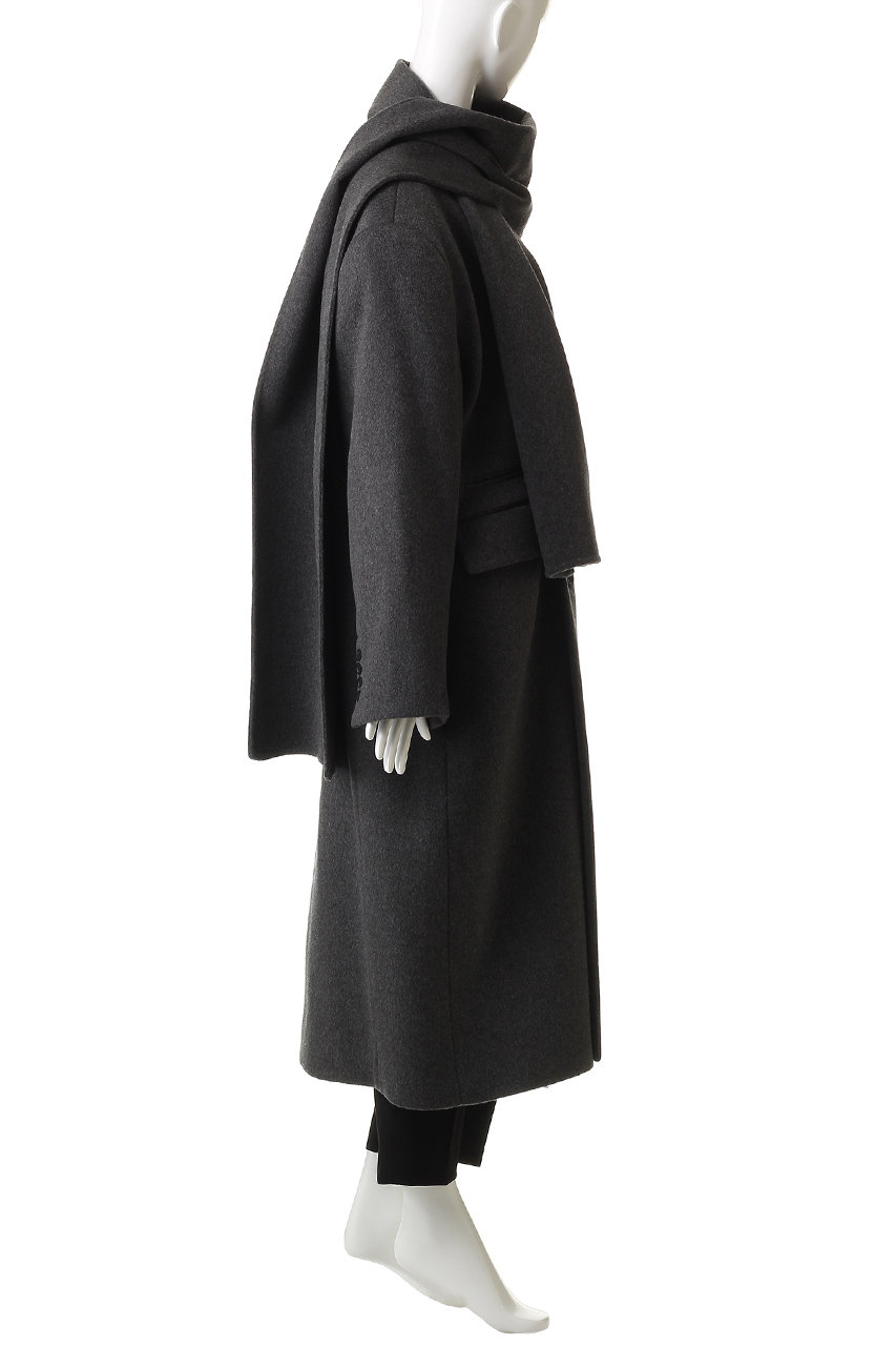 PRANK PROJECT(プランク プロジェクト)｜マフラー付きコート/BLK