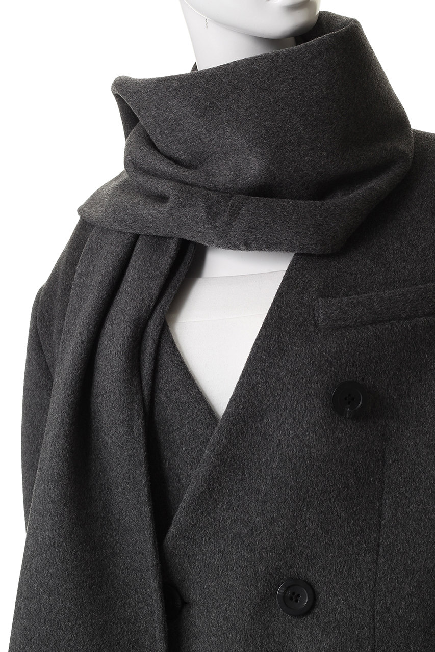 PRANK PROJECT(プランク プロジェクト)｜マフラー付きコート/BLK