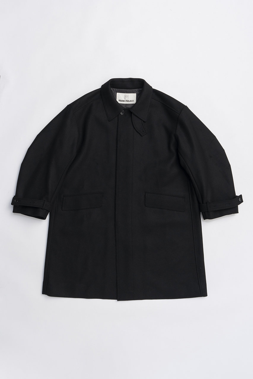 PRANK PROJECT ウールステンカラーコート (BLK(ブラック), FREE) プランク プロジェクト ELLE SHOP PRANK PROJECT ウールステンカラーコート (BLK(ブラック), FREE) プランク プロジェクト ELLE SHOP