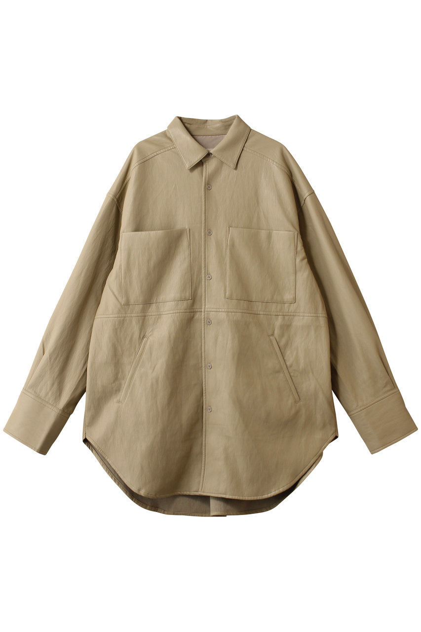 プランク プロジェクト/PRANK PROJECTのシンセティックレザーオーバーシャツ(YEL(イエロー)/31252315904)