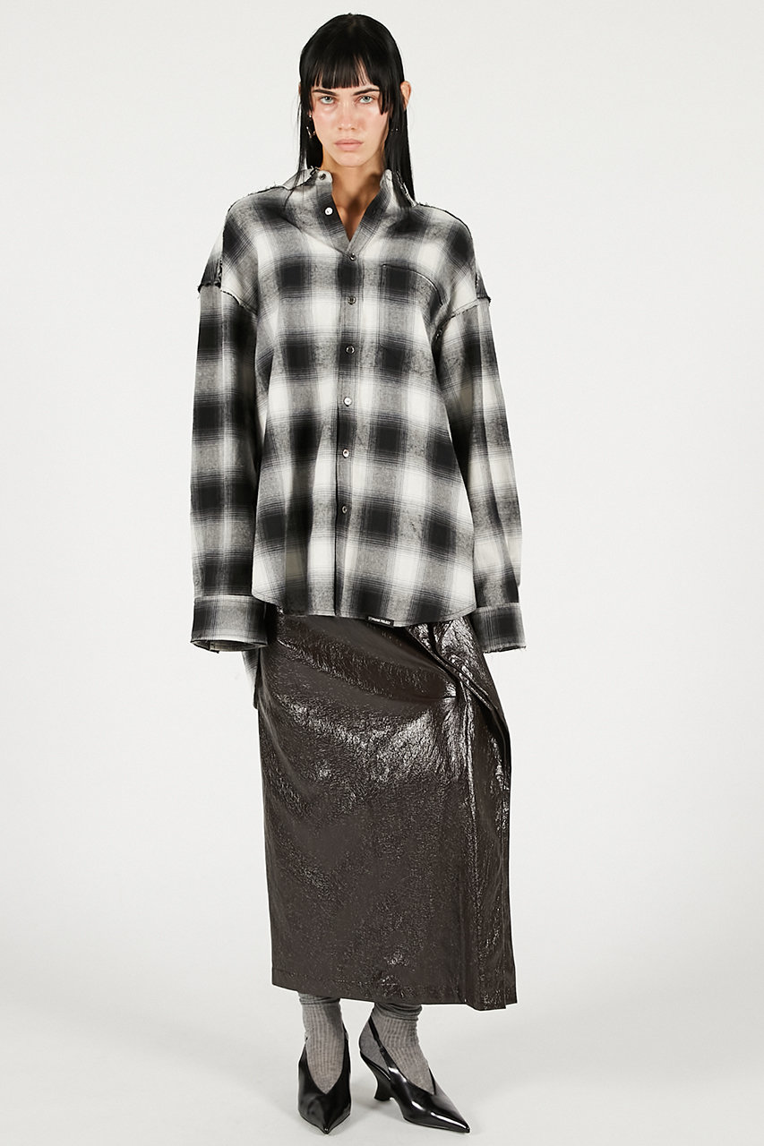 PRANK PROJECT(プランク プロジェクト)｜オーバーチェックシャツ/BLK