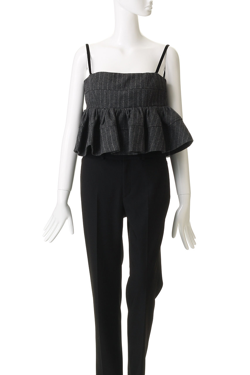 PRANK PROJECT(プランク プロジェクト)｜ツイードペプラムビスチェ/GRY