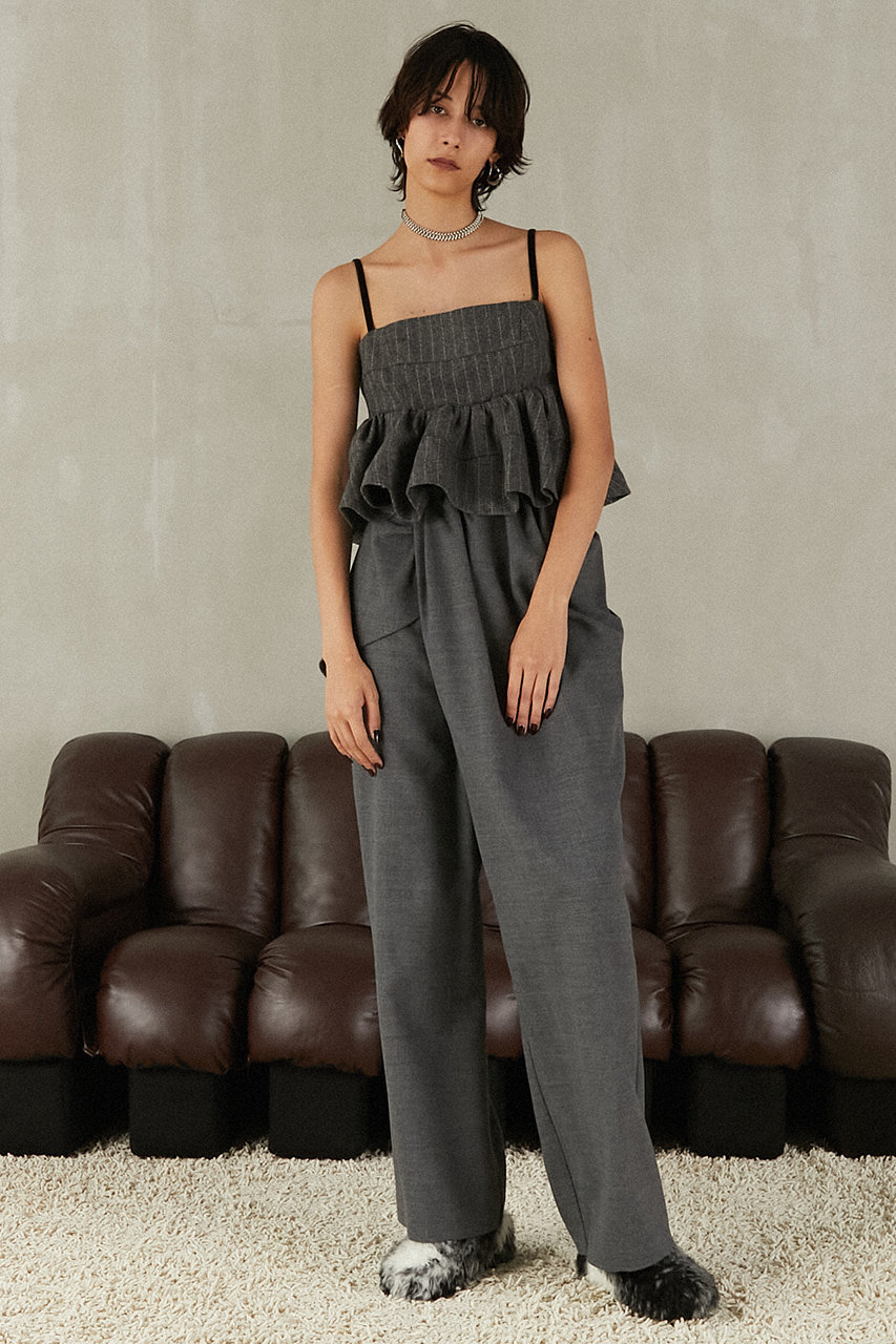 PRANK PROJECT(プランク プロジェクト)｜ツイードペプラムビスチェ/GRY