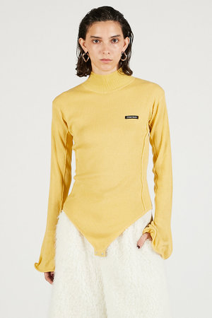 プランク プロジェクト/PRANK PROJECTのウェーブヘムスリーブリブニット(110300/110301)