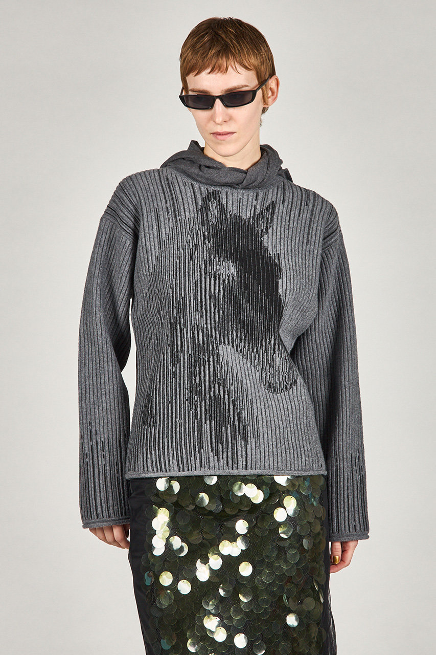 PRANK PROJECT(プランク プロジェクト)｜ホースジャガードニット/BLK