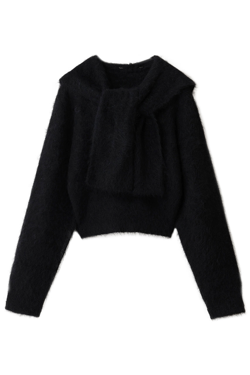 PRANK PROJECT アルパカブレンド2WAYフーディ (BLK(ブラック), FREE) プランク プロジェクト ELLE SHOP PRANK PROJECT アルパカブレンド2WAYフーディ (BLK(ブラック), FREE) プランク プロジェクト ELLE SHOP