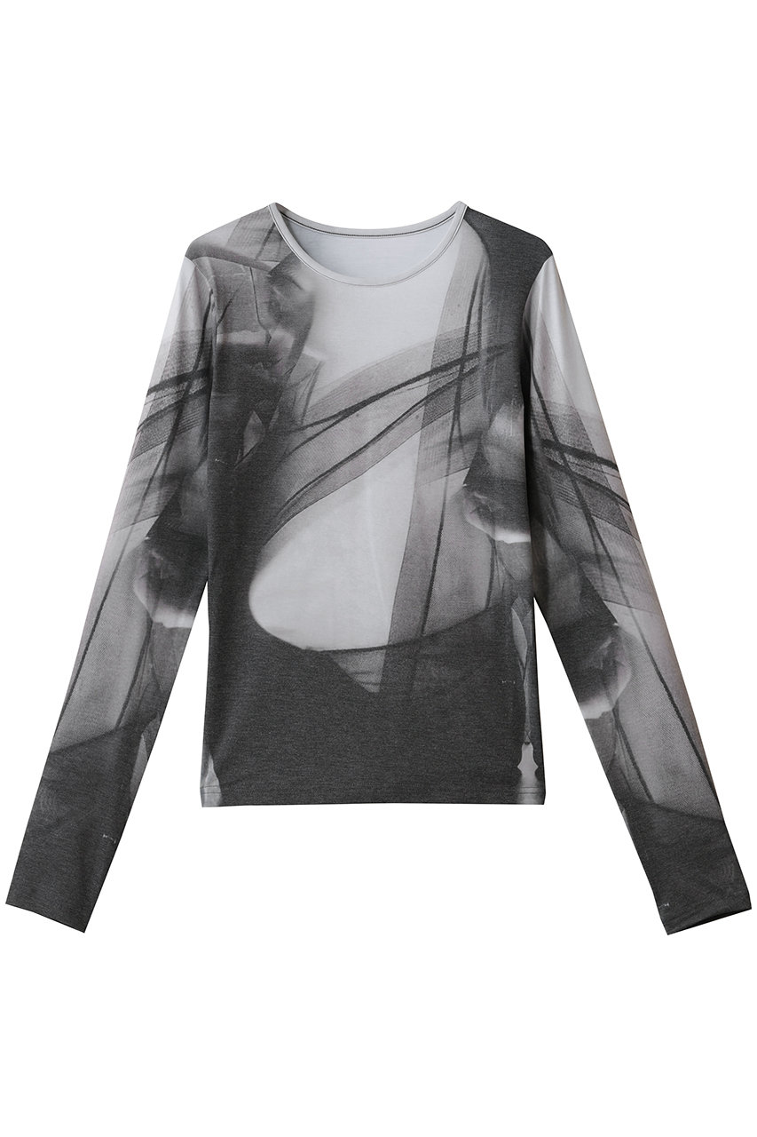 プランク プロジェクト/PRANK PROJECTのグラフィッククルートップ(GRY(グレー)/31252415608)