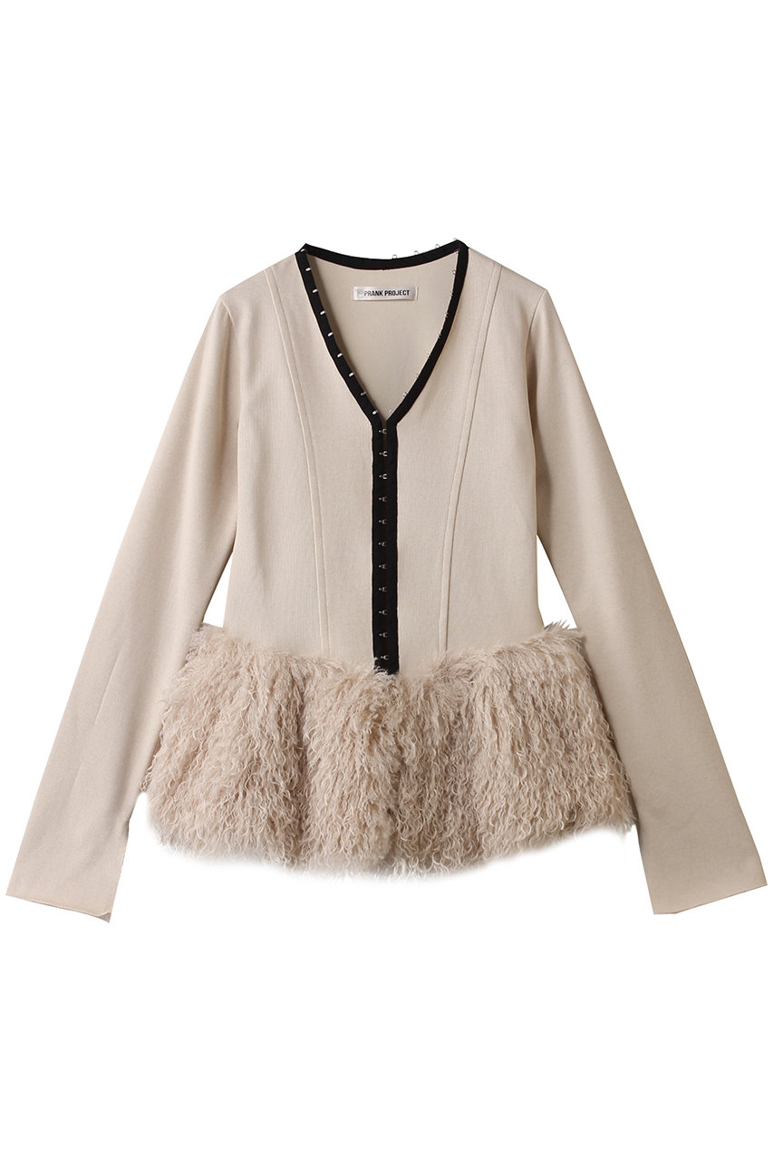 プランク プロジェクト/PRANK PROJECTのファーヘムフックアイトップ(IVR(アイボリー)/31252415610)