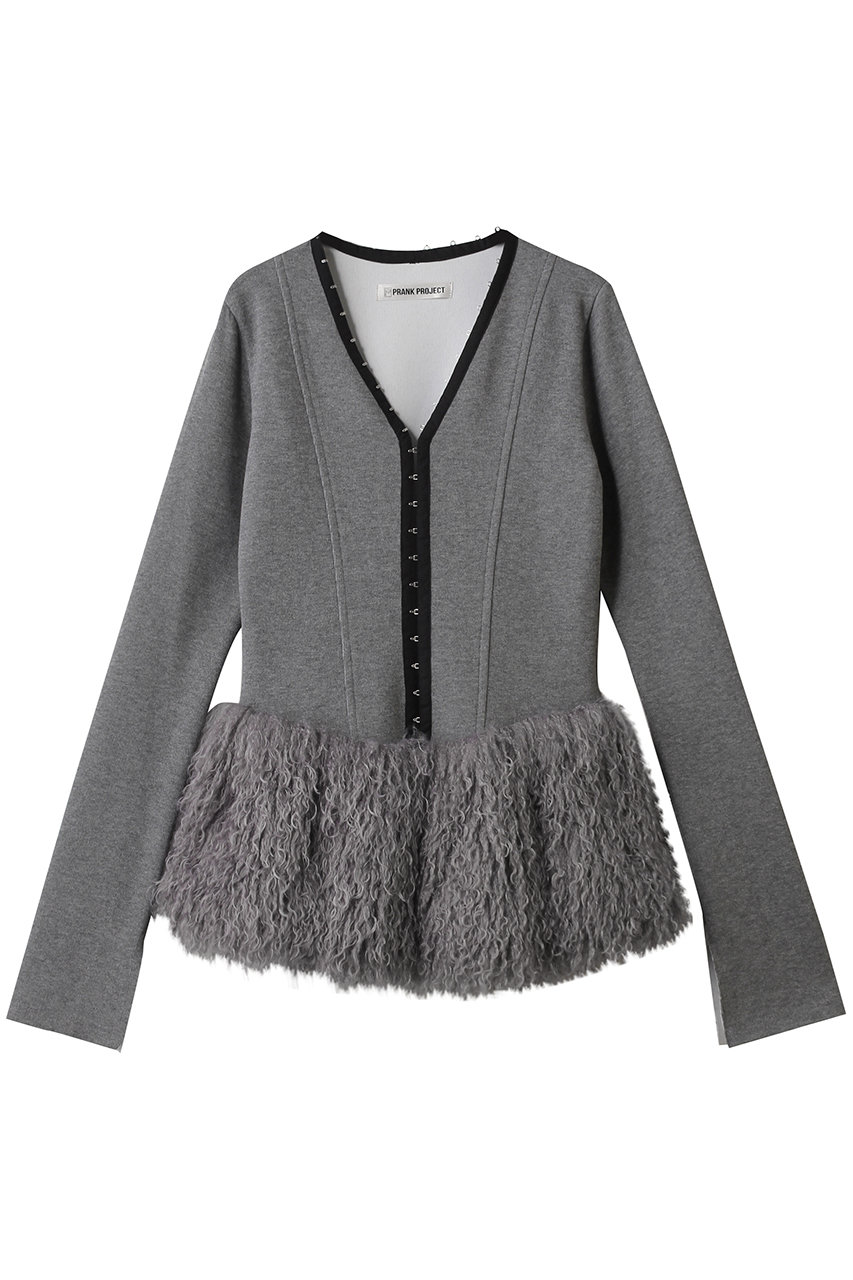 プランク プロジェクト/PRANK PROJECTのファーヘムフックアイトップ(GRY(グレー)/31252415610)