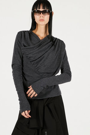 プランク プロジェクト/PRANK PROJECTのドレープクロストップス(110100/110103)