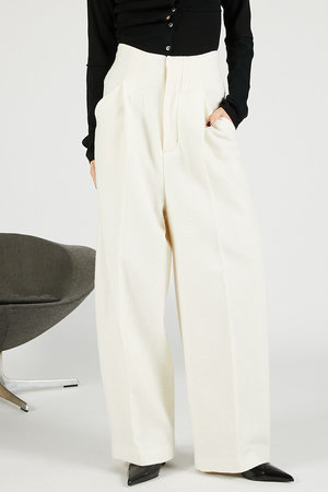 プランク プロジェクト/PRANK PROJECTのウールリングカーブパンツ(110600/110601)