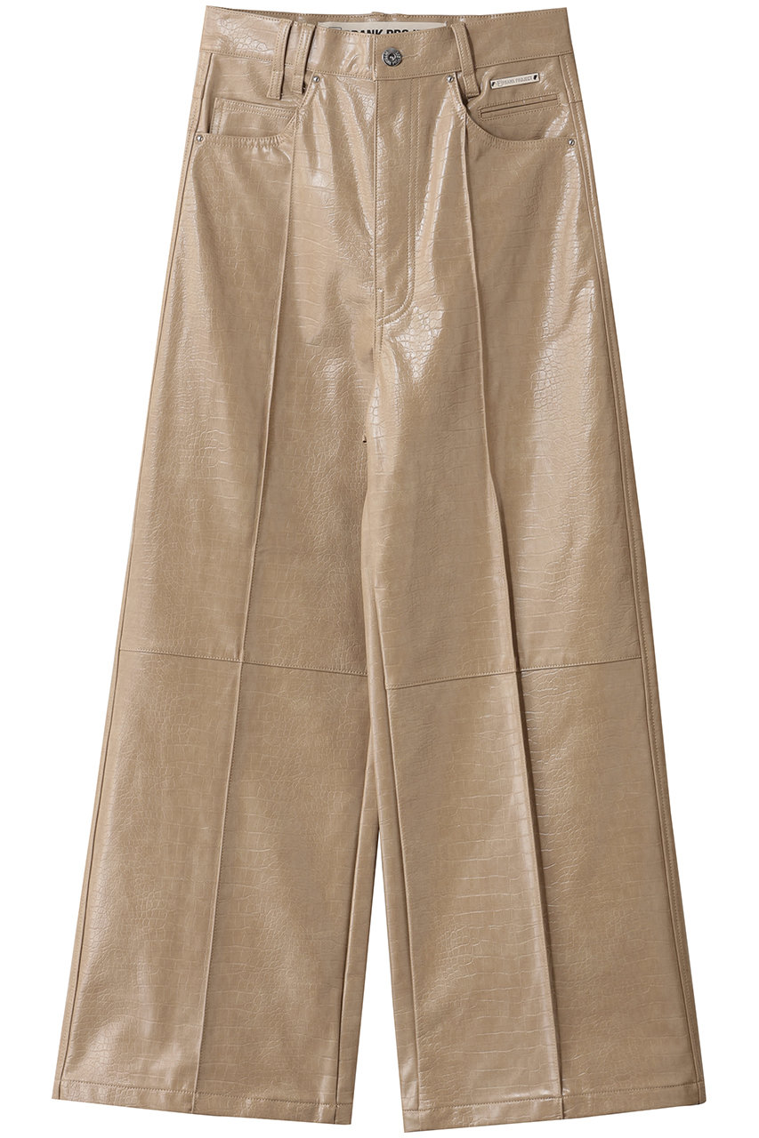 シンセティックレザープレスパンツ