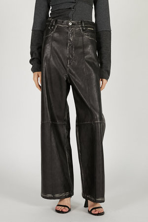 プランク プロジェクト/PRANK PROJECTのシンセティックレザープレスパンツ(110600/110601)