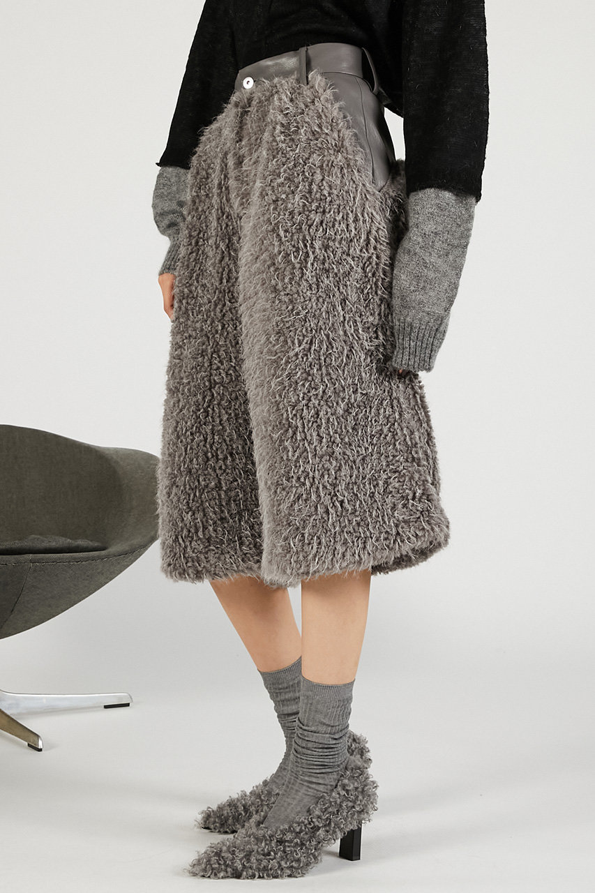 PRANK PROJECT(プランク プロジェクト)｜ファーコンビハーフパンツ/GRY