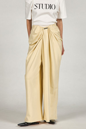 プランク プロジェクト/PRANK PROJECTのドレープフロントスウェットパンツ(110600/110601)