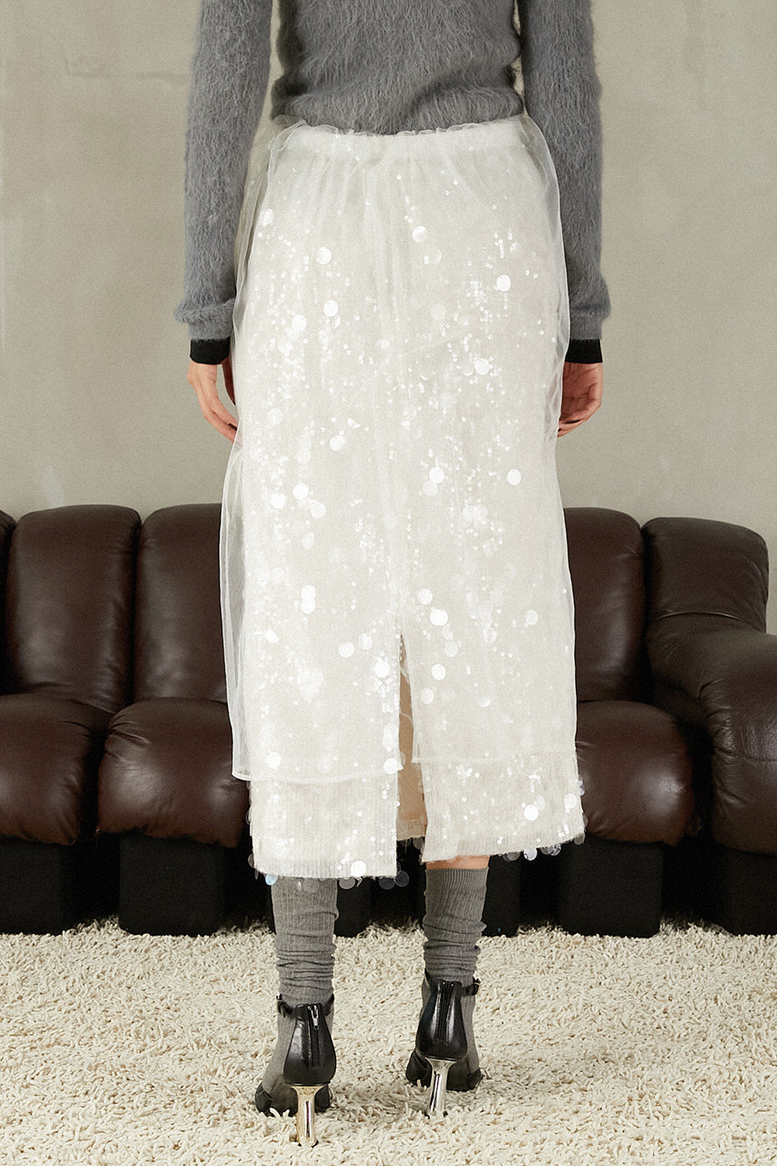 プランクプロジェクト　スパンコール　ラップスカート　美品 PRANK PROJECT(プランク プロジェクト)｜チュールラップスパンコール