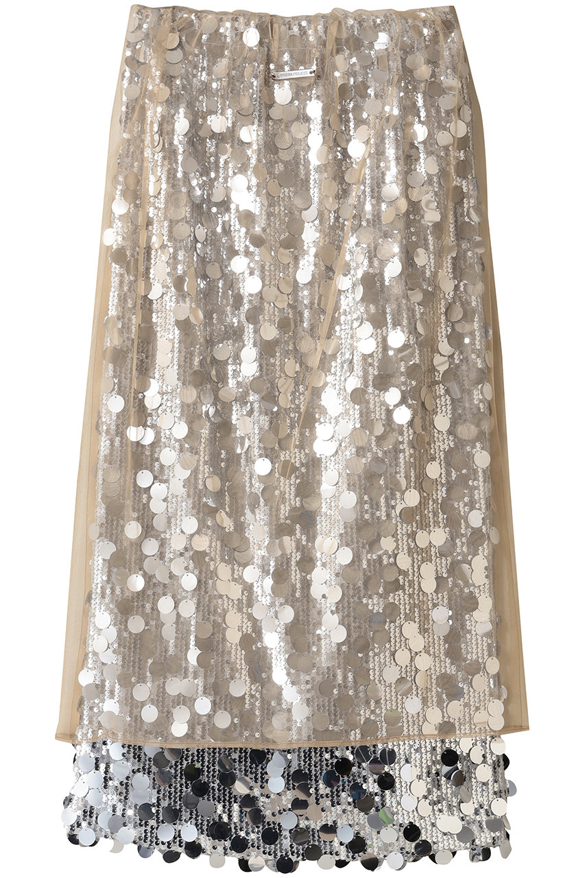 プランク プロジェクト/PRANK PROJECTのチュールラップスパンコールスカート(BGE(ベージュ)/31252515906)