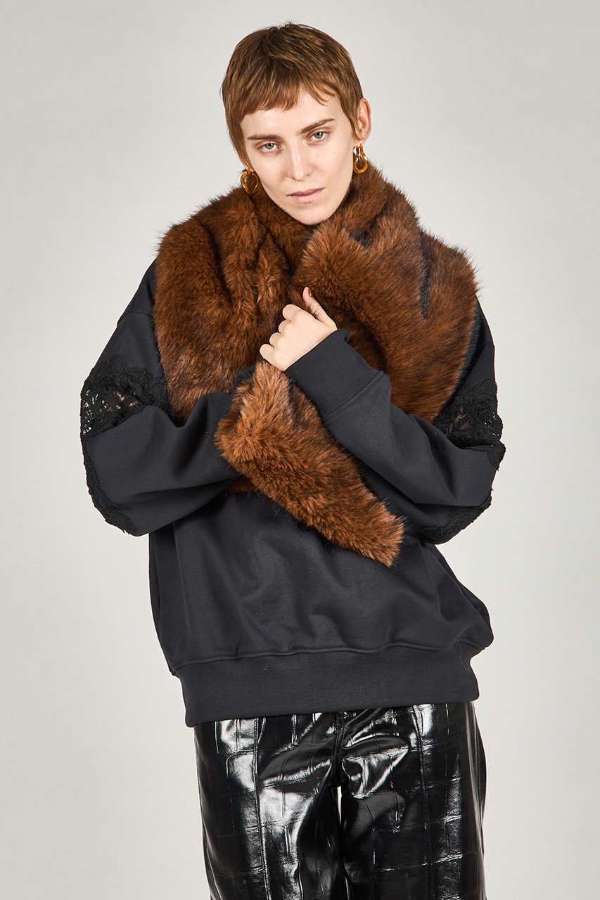 PRANK PROJECT(プランク プロジェクト)｜ファーマフラー/BRN(ブラウン