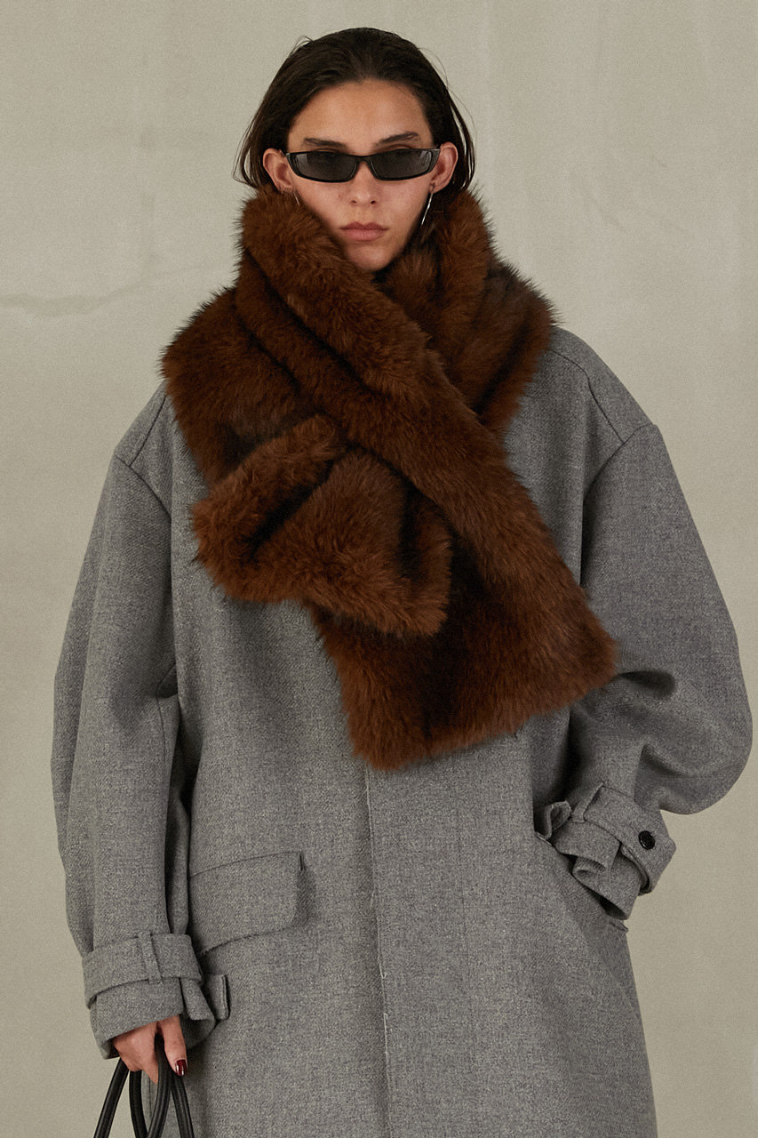 PRANK PROJECT マフラー ティペット 完売品 プランクプロジェクト PRANK PROJECT(プランク プロジェクト)｜ファーマフラー/BRN(ブラウン