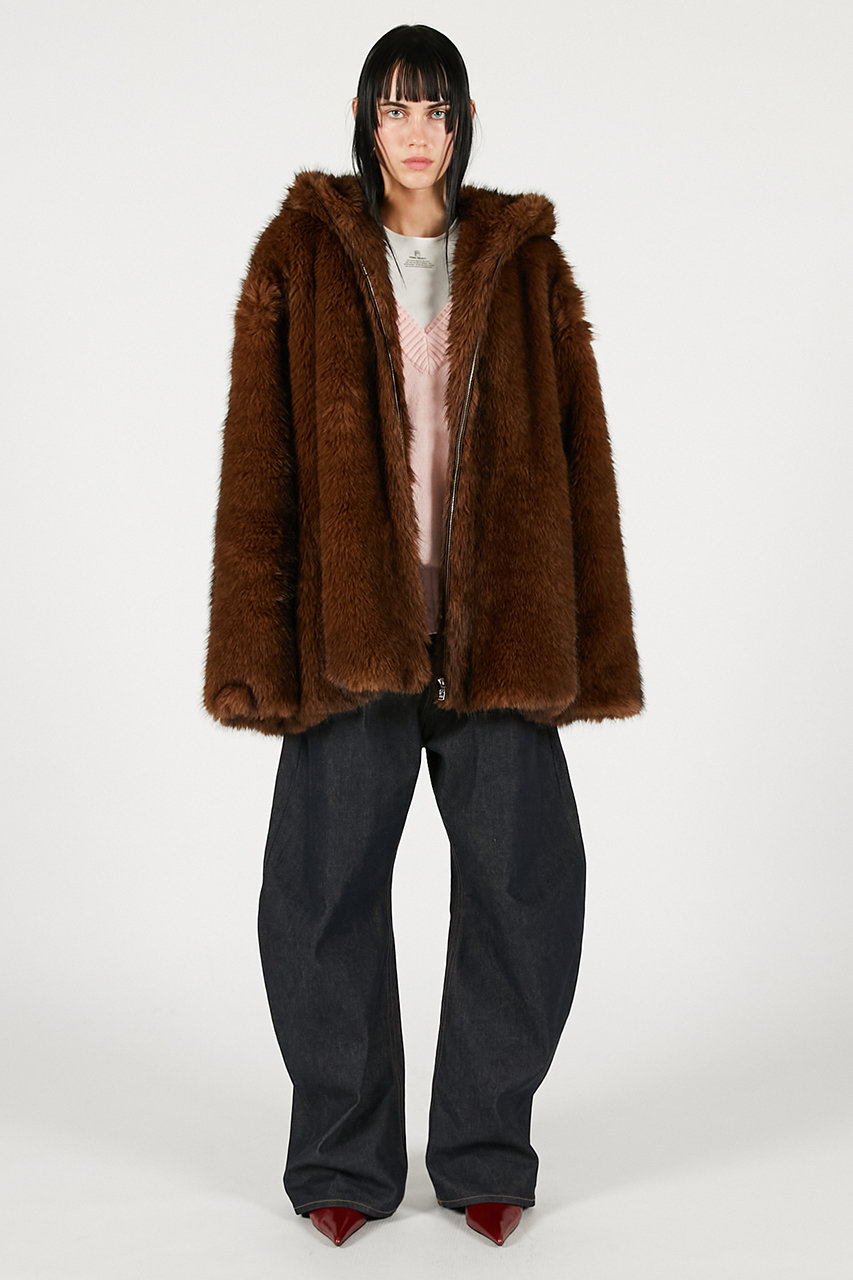 PRANK PROJECT フード付きコート PRANK PROJECT(プランク プロジェクト)｜フェイクファーフードパーカー