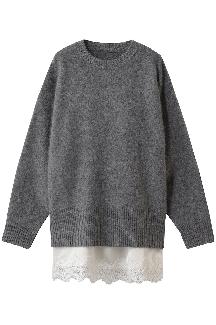 ミンク加工ニット