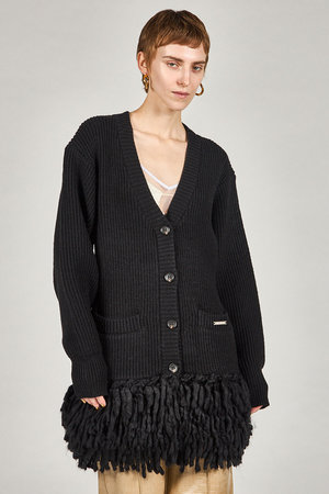 プランク プロジェクト/PRANK PROJECTのハンドフリンジニットカーディガン(110300/110303)