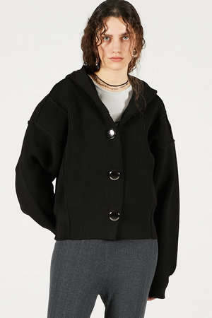 プランク プロジェクト/PRANK PROJECTのフーディーニットカーディガン(110300/110303)