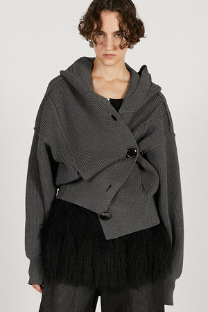 プランク プロジェクト/PRANK PROJECTの【予約販売】フーディーニットカーディガン(110300/110303)